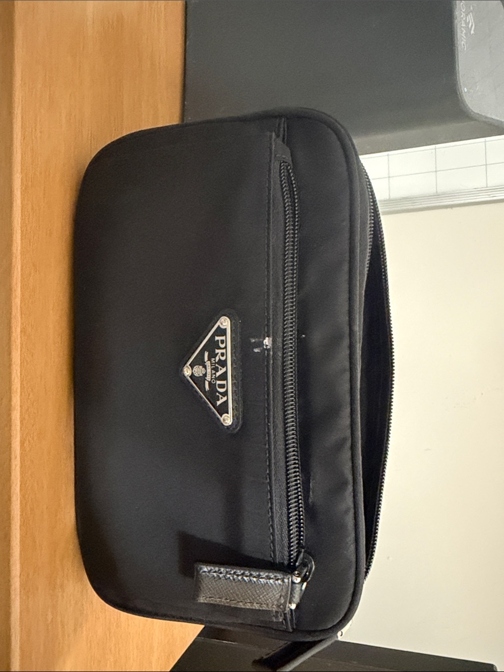 Prada Milano Black Men's Nylon Crossbody Bag